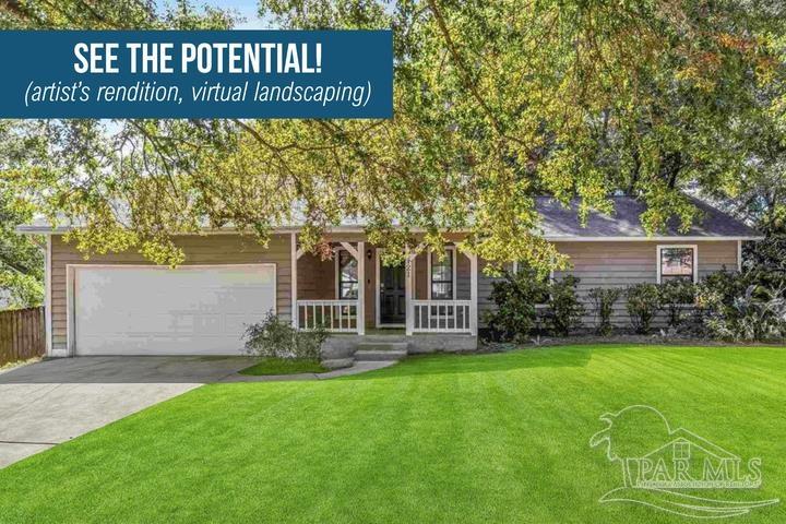 121 Claire Drive Crestview, FL 32536 - Photo 1 of 45 a front view of a house with garden