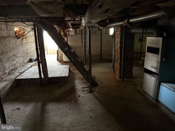 a view of a room with door