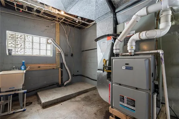 a room with storage and utility