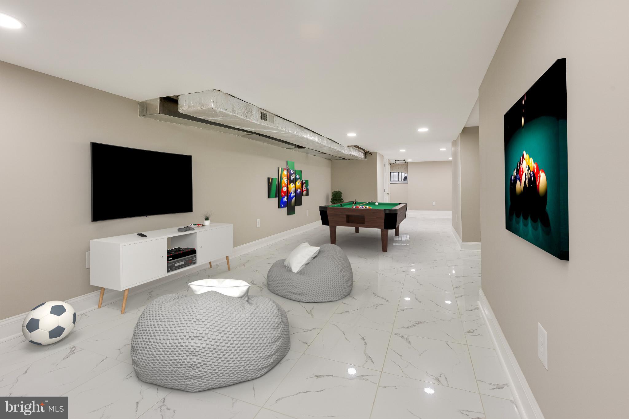 5239 Arch Street Philadelphia, PA 19139 - Photo 30 of 36 Modern basement retreat with playful vibes.