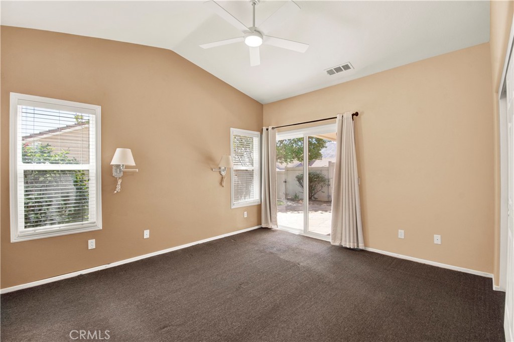 768 Moonlight Court Banning, CA 92220 - Photo 42 of 70 Primary Bedroom with Direct Access to the Backyard