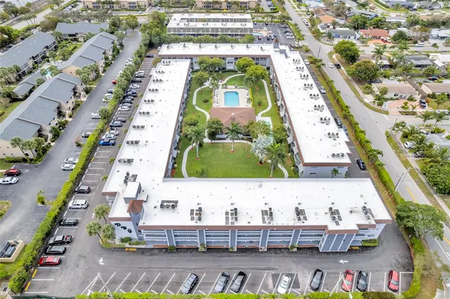 a bed room with furniture and a garden