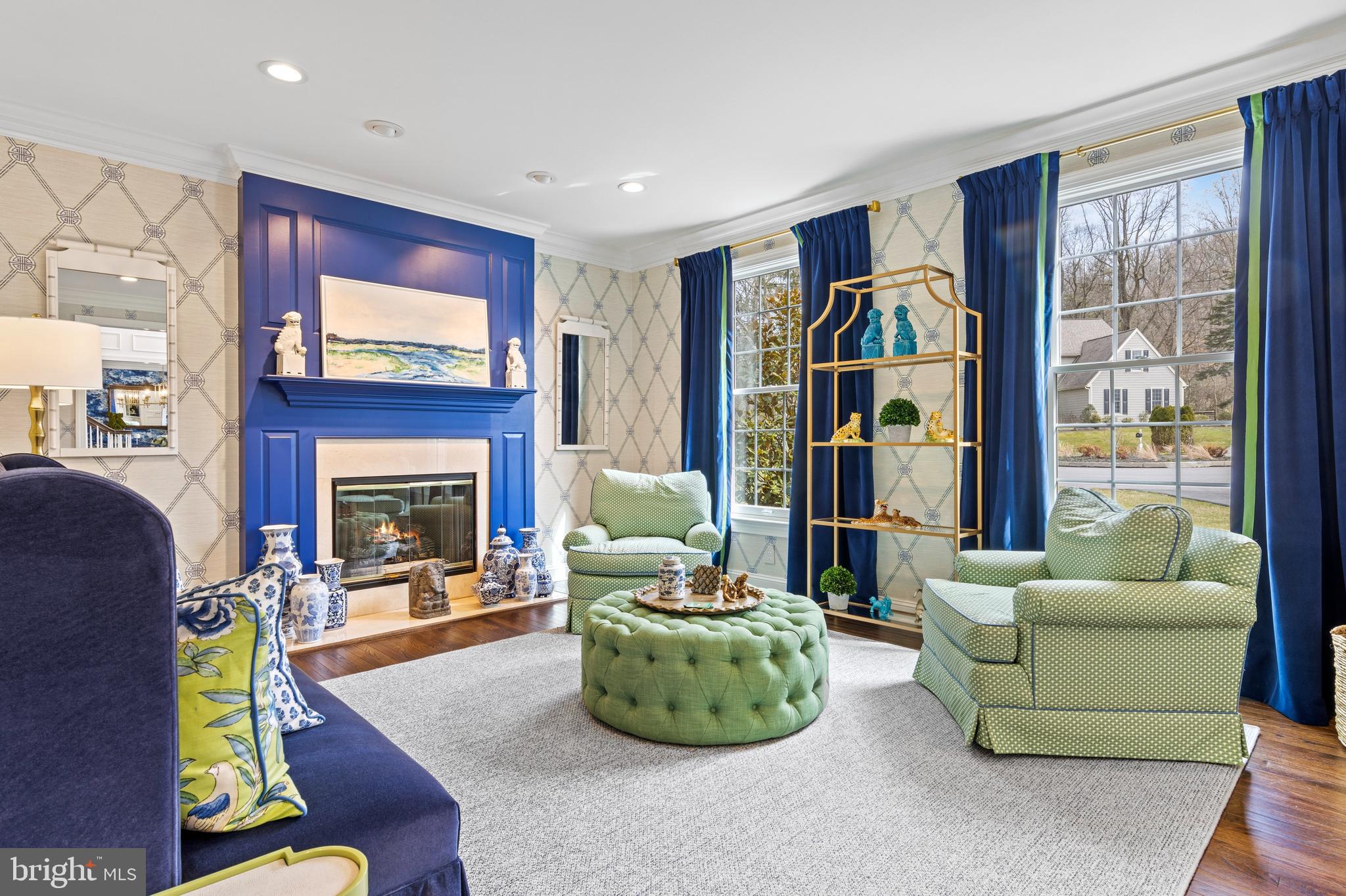 819 Wetherill Lane Wayne, PA 19087 - Photo 14 of 72 Formal living room with gas fireplace