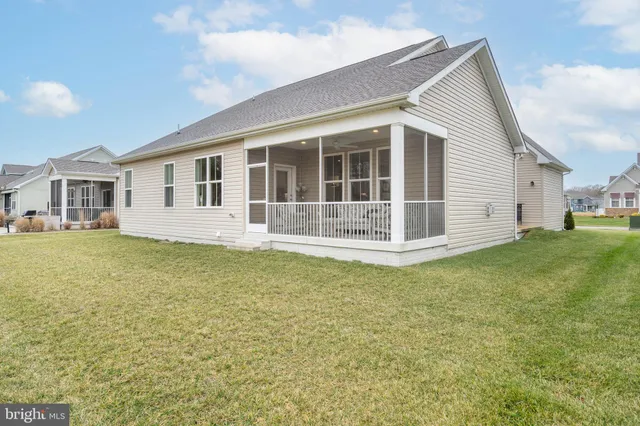 a view of a lake with a houses