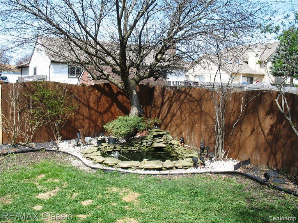 KOI POND WITH FISH