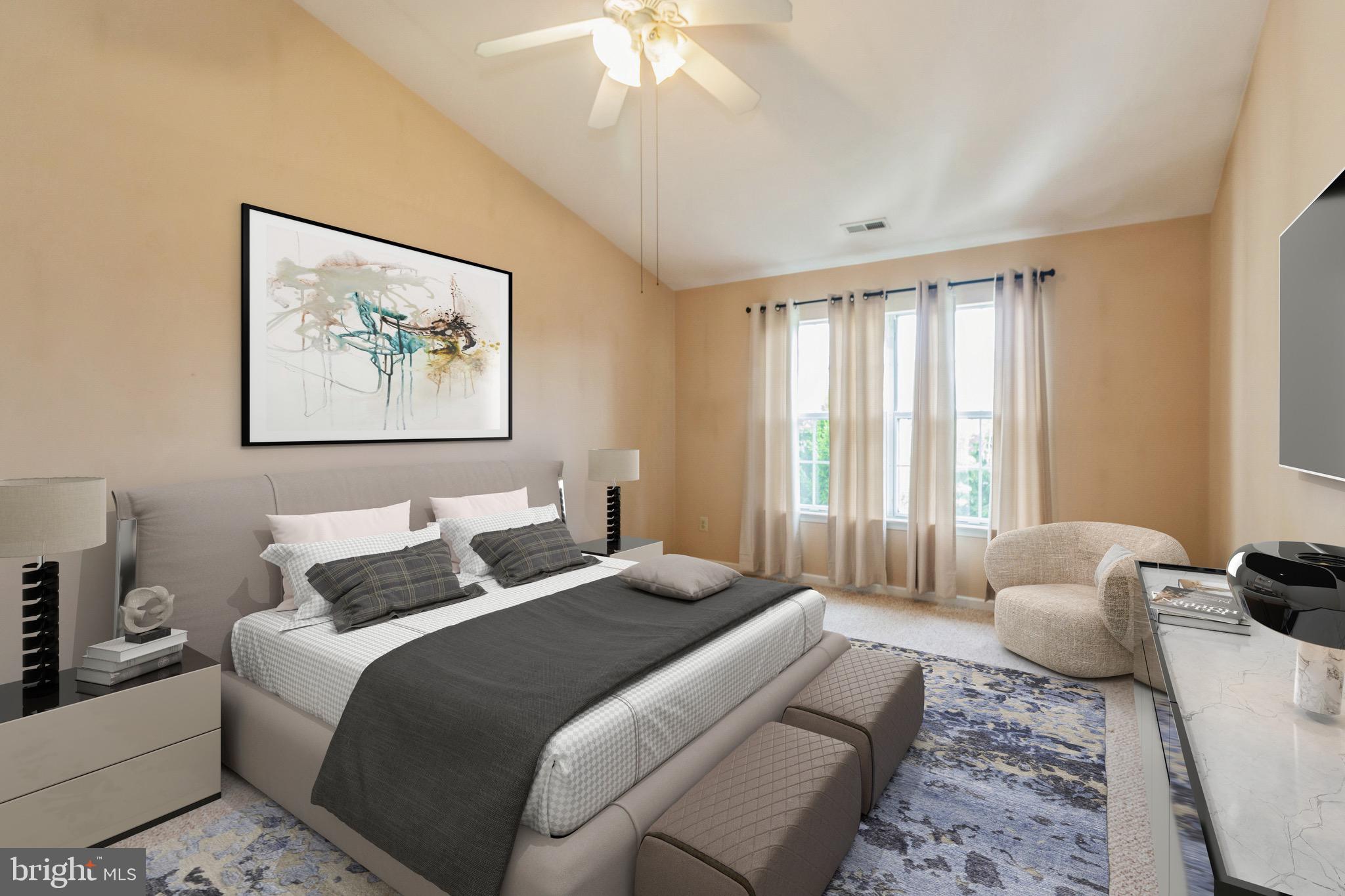 1008 Waterford Road Yardley, PA 19067 - Photo 18 of 30 Main Bedroom (virtually Staged)