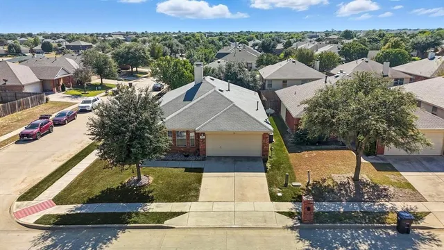 a aerial view of a house