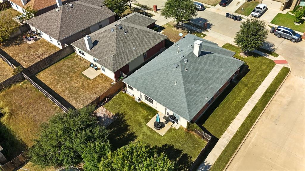 1201 Roping Reins Way Fort Worth, TX 76052 - Photo 33 of 34 an aerial view of house with pool
