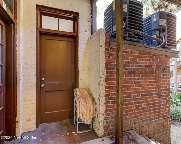 a view of a door with a door