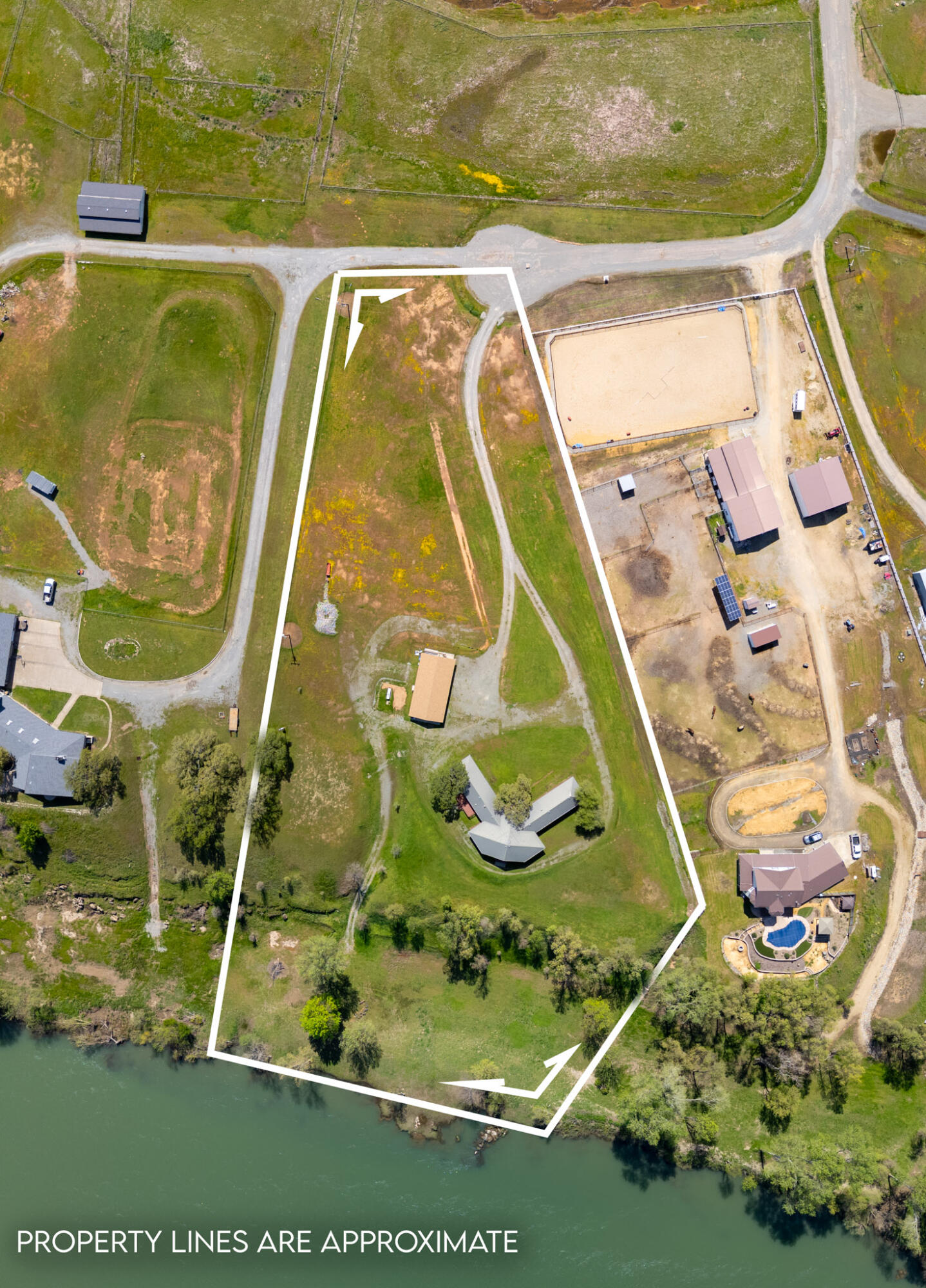 17935 Rivers Edge Drive Red Bluff, CA 96080 - Photo 38 of 38 an aerial view of a swimming pool