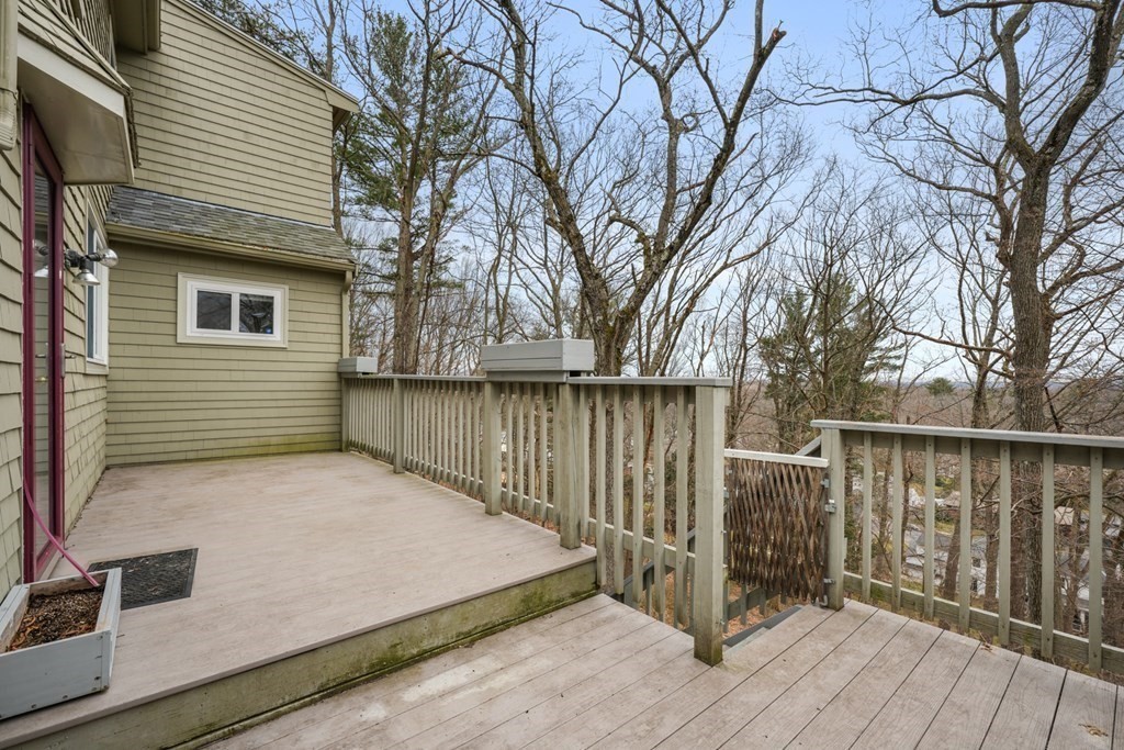 93 Wolcott Road Brookline, MA 02467 - Photo 39 of 41 a view of a deck with trees