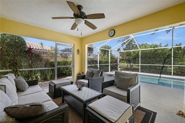 a outdoor space with patio the couches and a potted plant