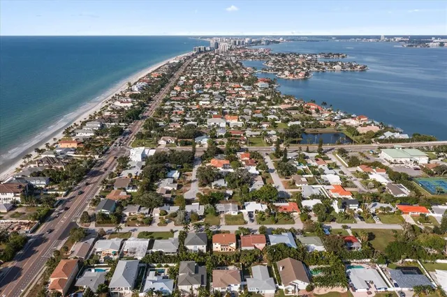 an aerial view of a city
