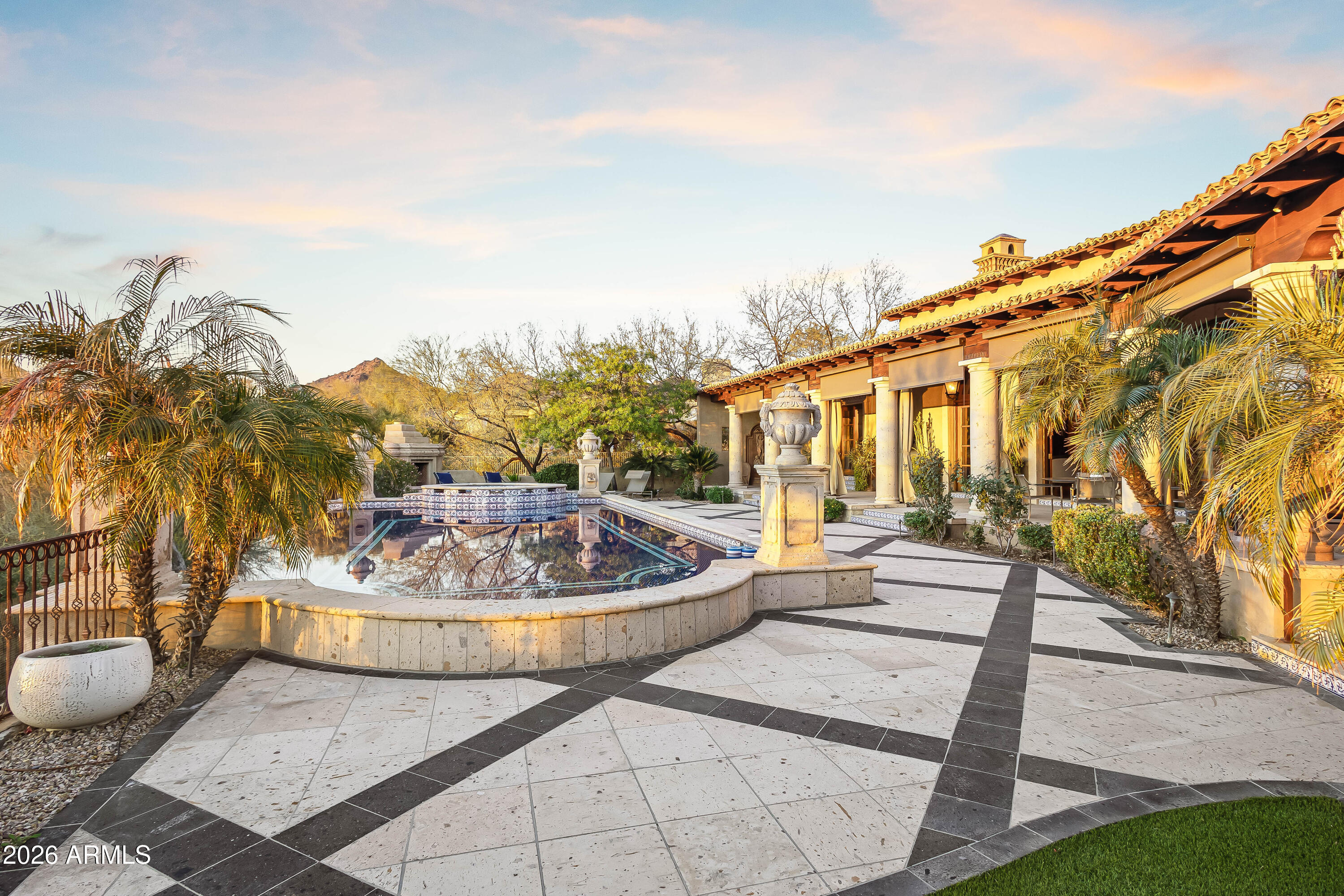3900 East Bethany Home Road Paradise Valley, AZ 85253 - Photo 25 of 51 a swimming pool with barbeque oven in front of it
