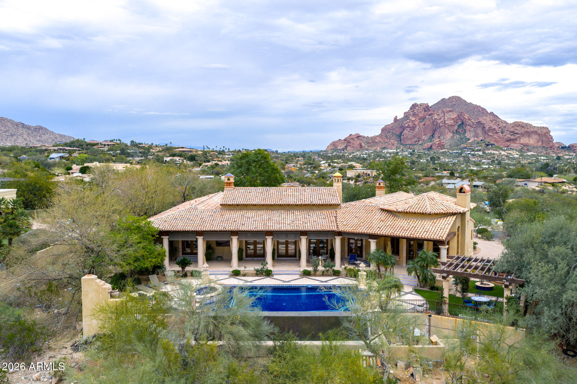 3900 East Bethany Home Road Paradise Valley, AZ 85253 - Photo 50 of 51 a front view of a house with a lake view