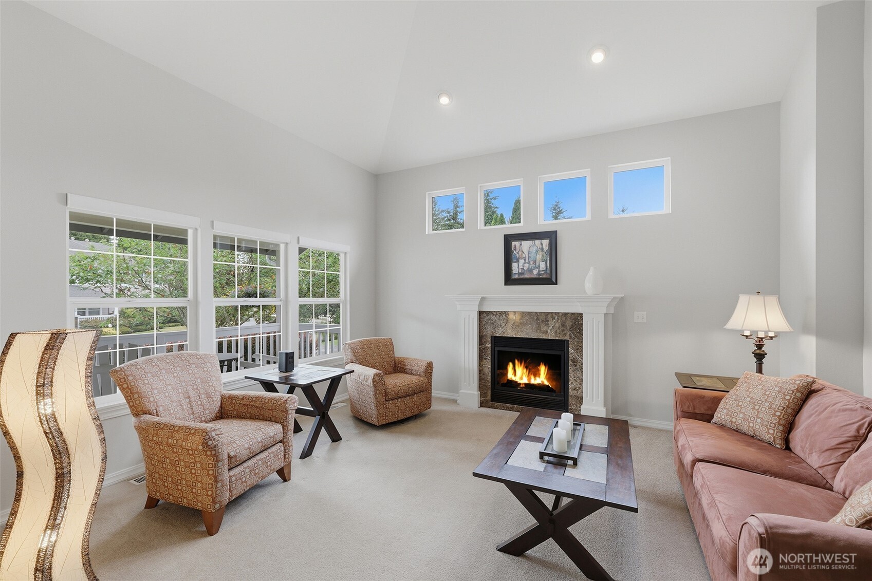 17747 89th Court Northeast Bothell, WA 98011 - Photo 6 of 33 a living room with furniture and a fireplace