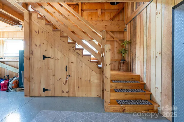 a view of an entryway with staircase