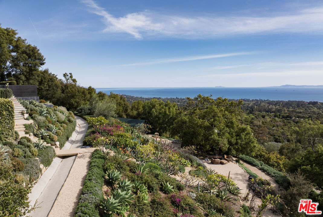 1140 East Mountain Drive Santa Barbara, CA 93108 - Photo 39 of 42 a view of a city with lush green forest