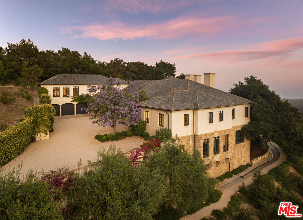 1140 East Mountain Drive Santa Barbara, CA 93108 - Photo 7 of 42 aerial view of a house with a yard and balcony
