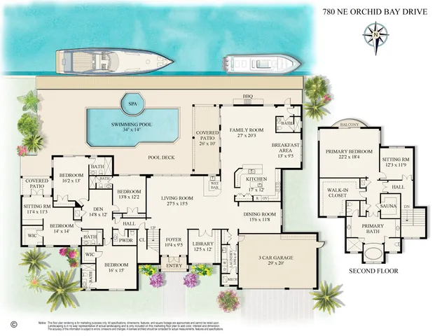 $4,595,000 | 780 Northeast Orchid Bay Drive, Boca Raton, FL 33487