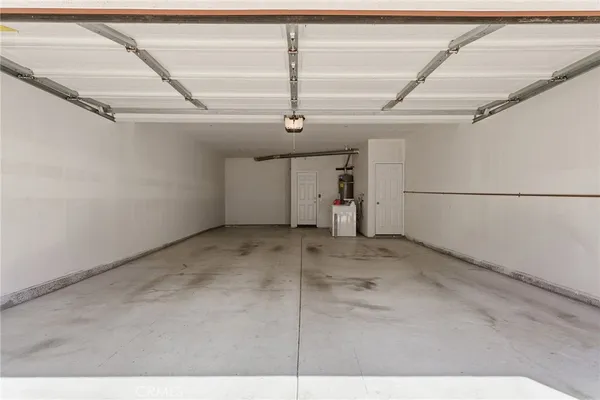 a view of a garage