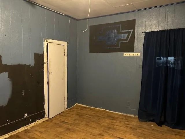 a view of a room with door