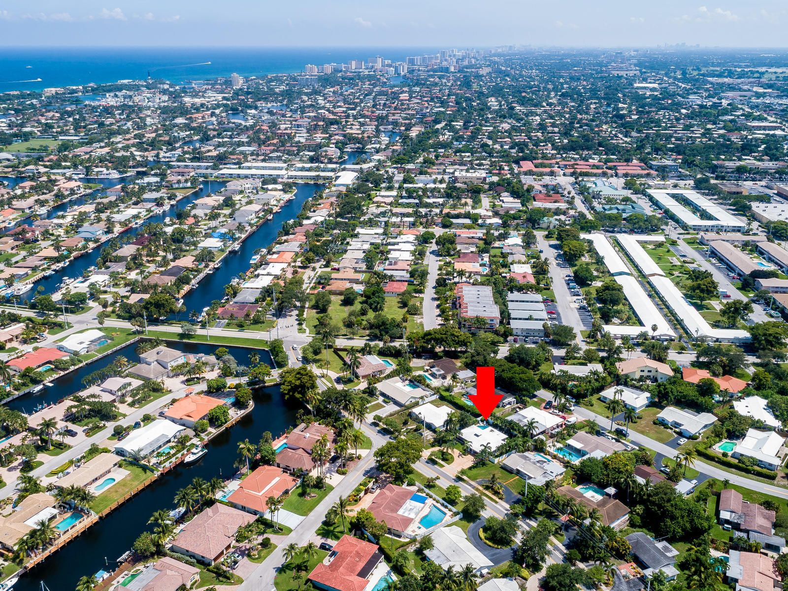 2310 Northeast 41st Street Lighthouse Point, FL 33064 - Photo 8 of 31 2310 NE 41st St Lighthouse-009-113-DJI 0