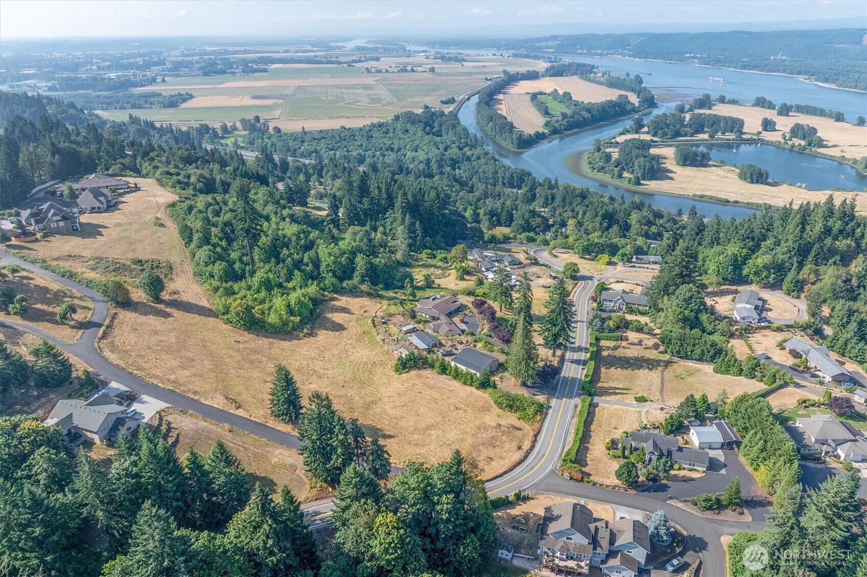 110 Jade Road Woodland, WA 98674 - Photo 28 of 32 an aerial view of residential houses with outdoor space