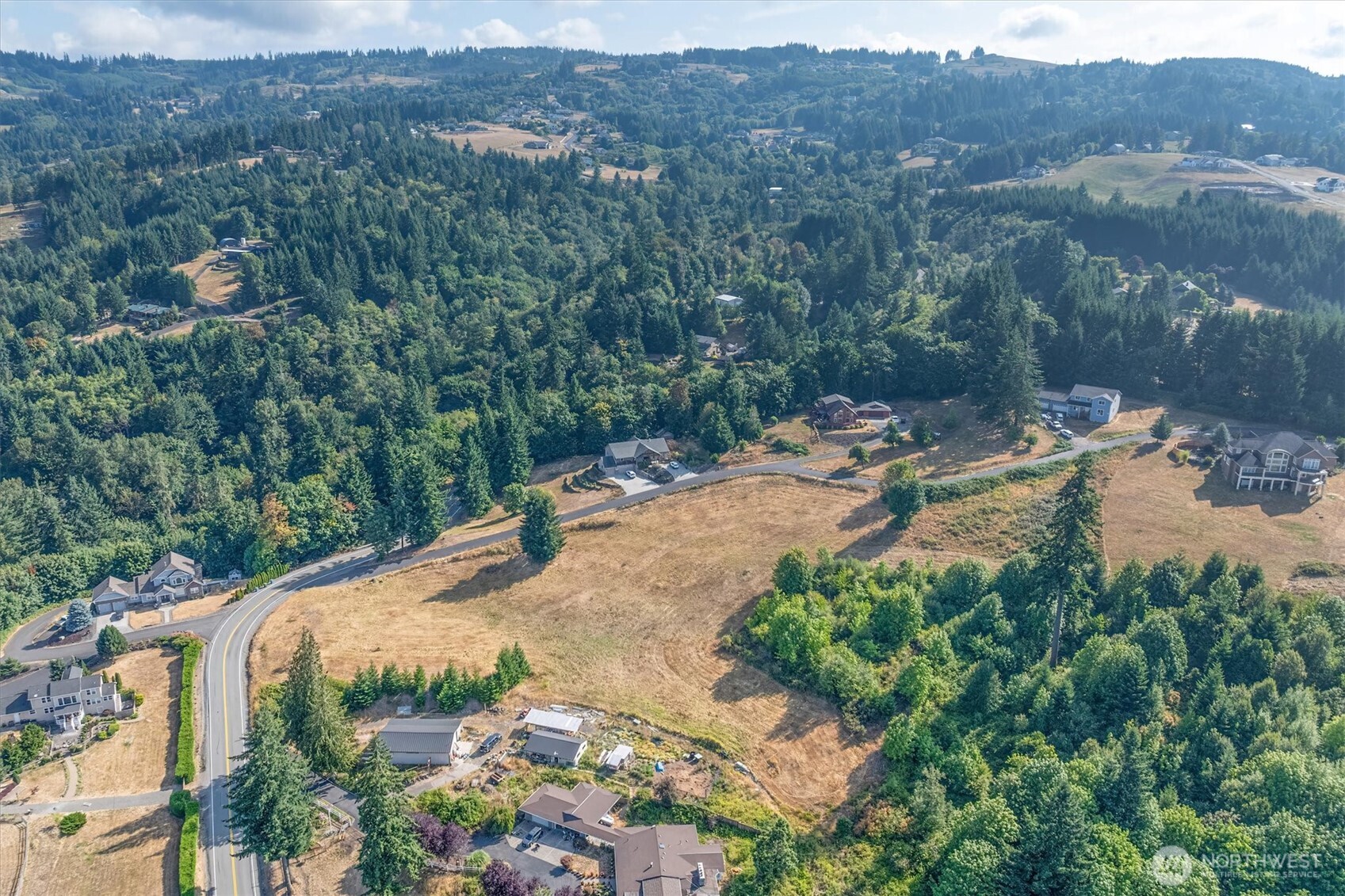 110 Jade Road Woodland, WA 98674 - Photo 31 of 32 an aerial view of a house with a yard