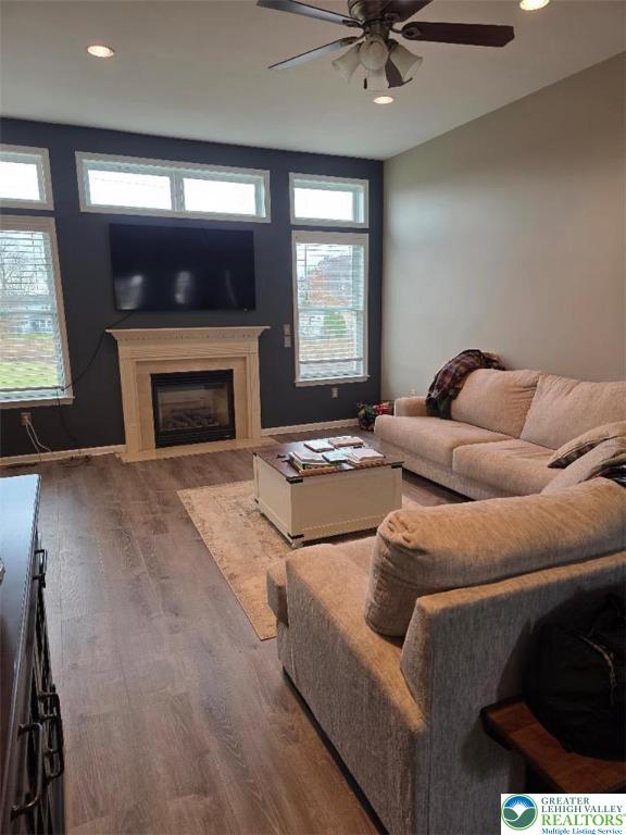 1206 Shiloh Road Lower Macungie Township, PA 18106 - Photo 2 of 14 a living room with furniture and a fireplace