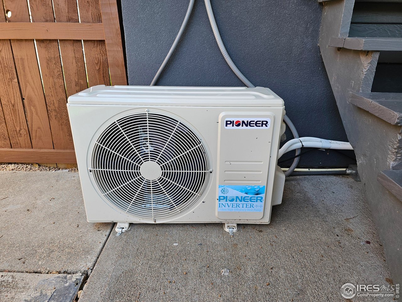 1628 Pheasant Ridge Sterling, CO 80751 - Photo 31 of 40 Pioneer Inverter ++ Ultra High Efficiency Heat Pump is the "AC" of the main level of the home.