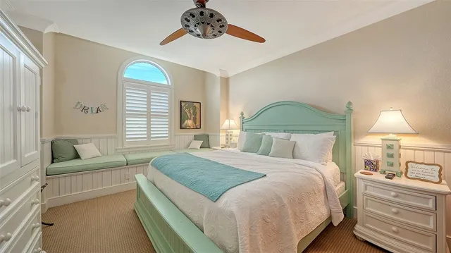 a view of a yard with a palm trees