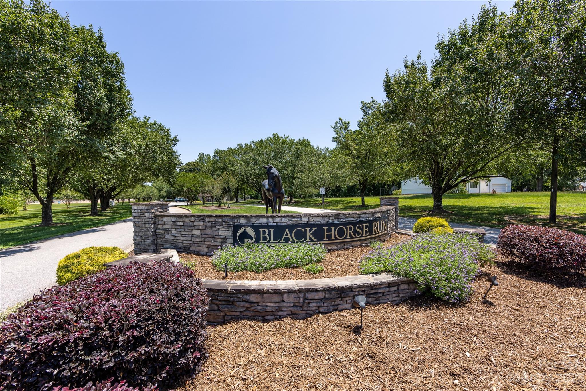 9441 Man O War Road Indian Land, SC 29707 - Photo 39 of 45 a view of a garden with swimming pool
