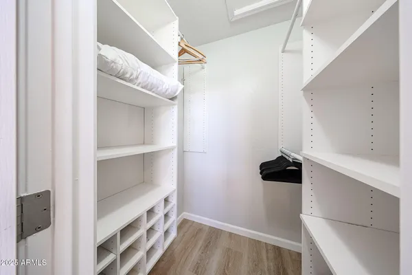 a view of walk in closet