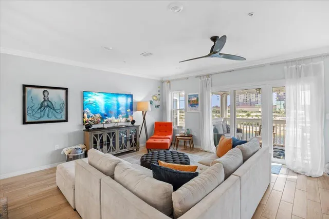 a balcony with furniture