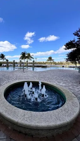 a view of a kitchen with swimming pool