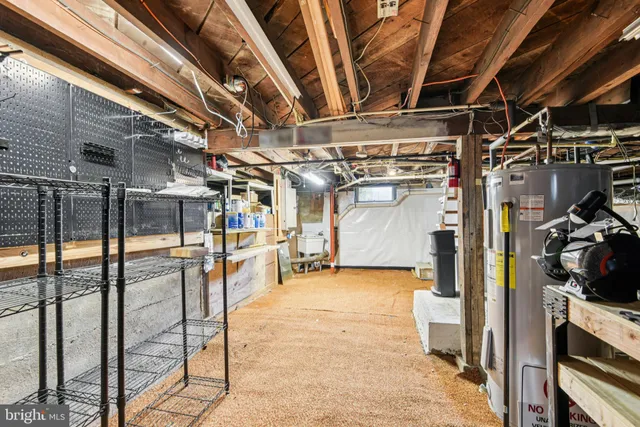 a view of a room with racks