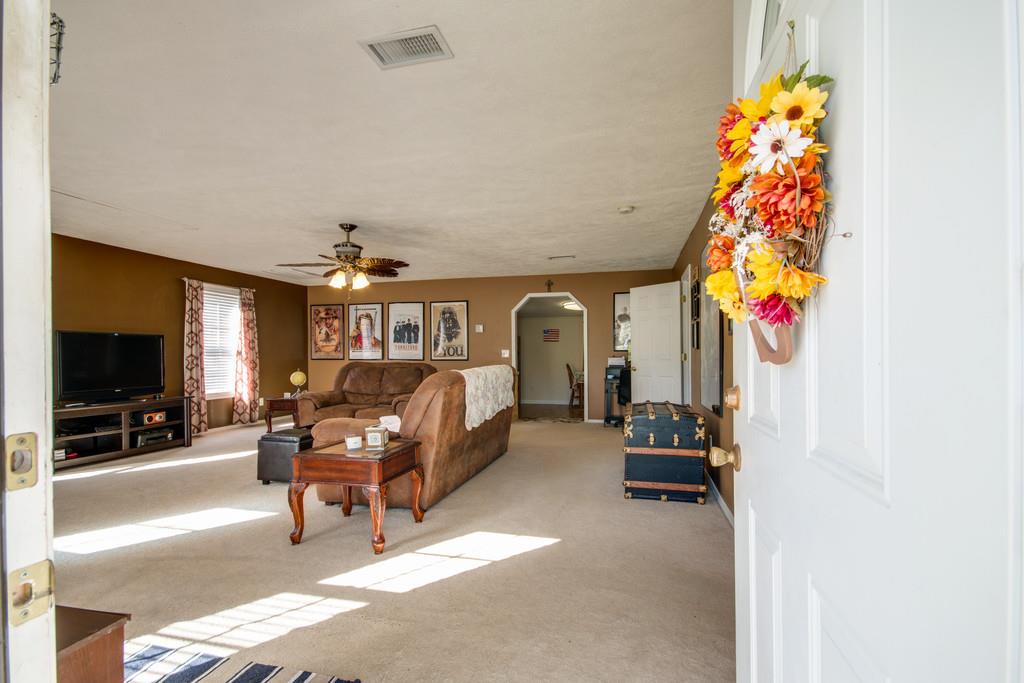 Large open living area with great light!