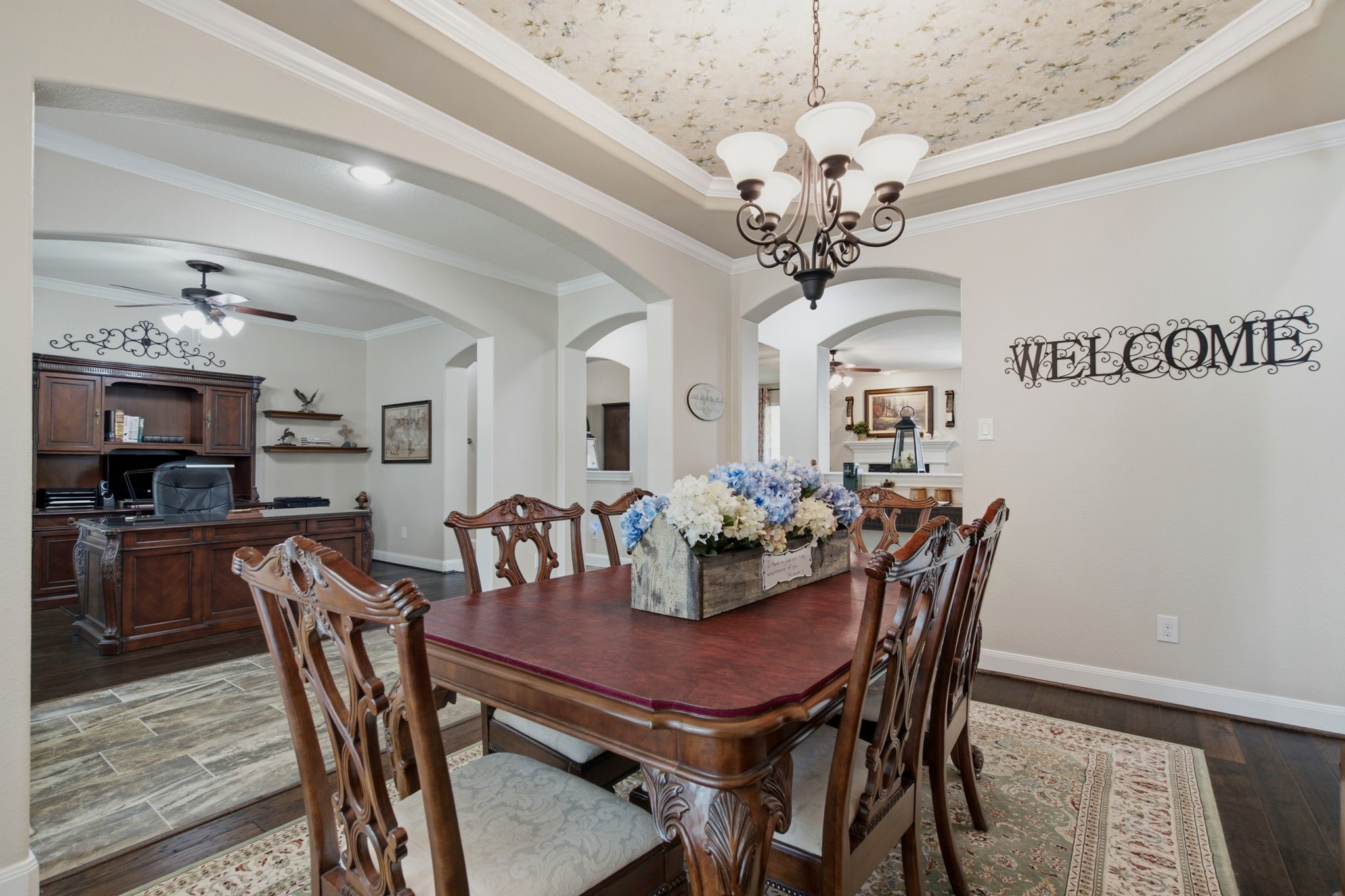 3298 Explorer Way Conroe, TX 77301 - Photo 7 of 43 DINING ROOM OPEN TO THE FOYER AND THE STUDY