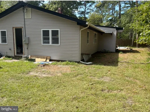 a backyard of a house