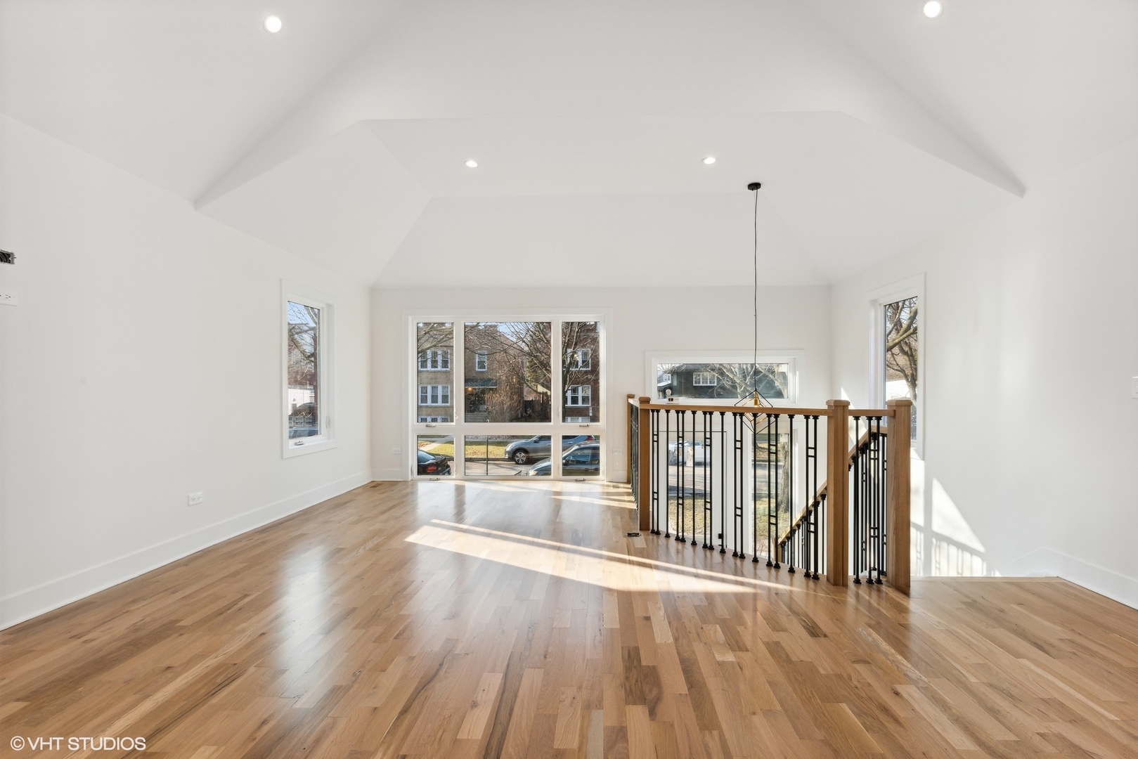 1025 Dewey Avenue Evanston, IL 60202 - Photo 5 of 21 a floor to ceiling window and wooden floor