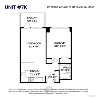 $179,500 | 155 Ferris Avenue, Unit 7K, White Plains, NY 10603