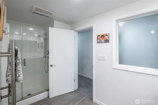 a view of a hallway with elevator