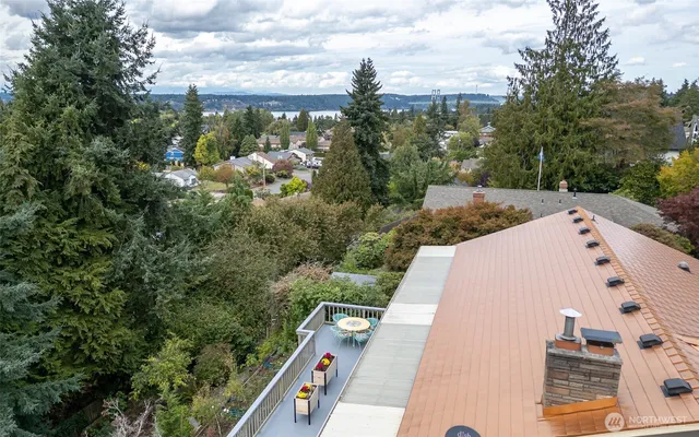an aerial view of a city