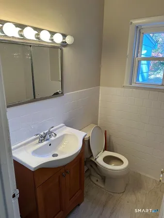 a bathroom with a tub