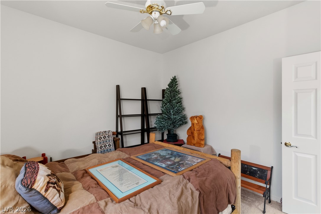 3589 Cottage Canyon Street Laughlin, NV 89029 - Photo 41 of 99 Second Bedroom with carpet and a ceiling fan