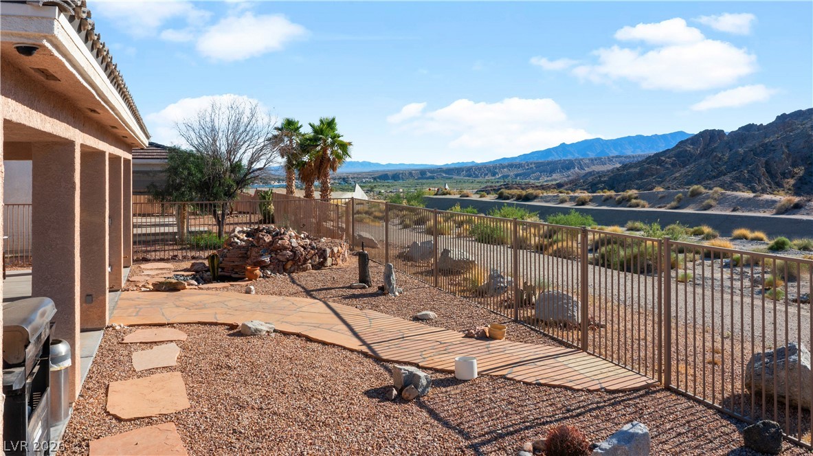 3589 Cottage Canyon Street Laughlin, NV 89029 - Photo 91 of 99 View of yard featuring a mountain view