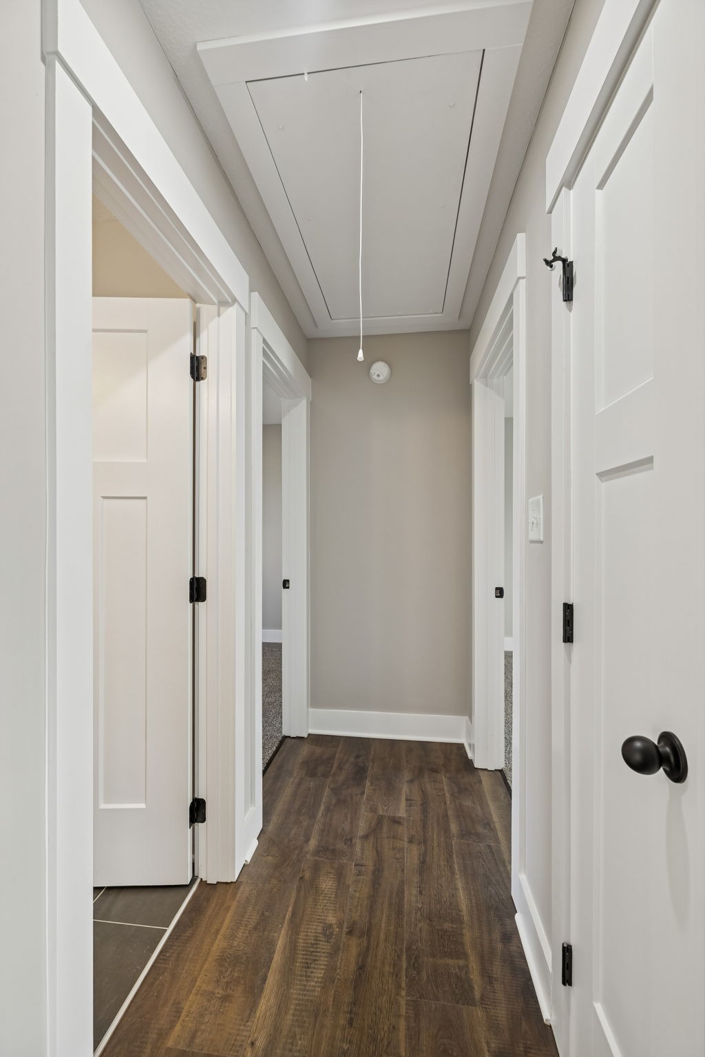 14 Echo Ridge Oak Grove, KY 42262 - Photo 20 of 40 a view of a hallway with wooden floor and staircase