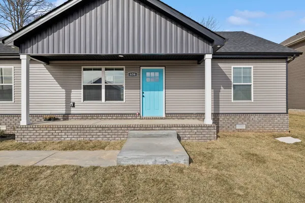 a front view of a house