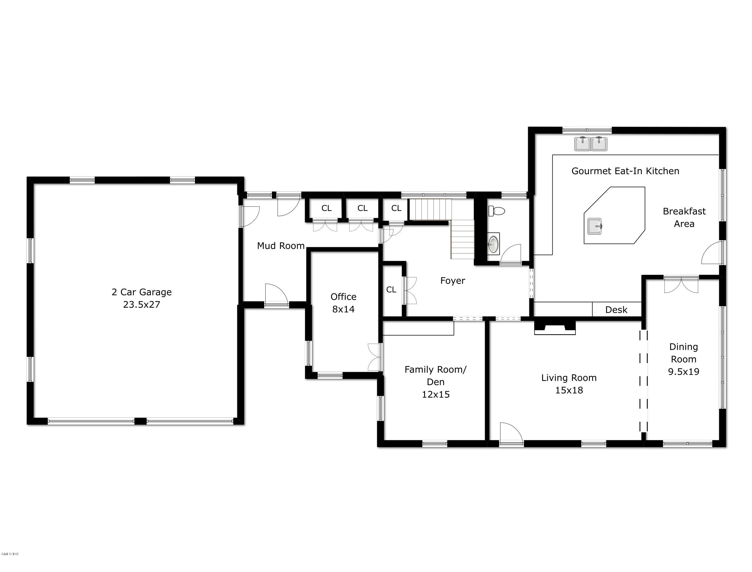 23 Pierce Road Riverside, CT 06878 - Photo 23 of 26 a picture of a floor plan